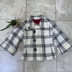 Boxy plaid express jacket